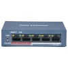 Hikvision DS-3E0105P-E/M(B) - switch 4x 100TX PoE + 1x 100TX uplink, 35W, Super PoE