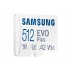 Samsung EVO Plus/micro SDXC/512GB/UHS-I U3 / Class 10/+ Adaptér/Bílá