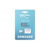 Samsung EVO Plus/micro SDXC/512GB/UHS-I U3 / Class 10/+ Adaptér/Bílá