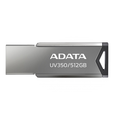 ADATA UV350/512GB/USB 3.2/USB-A/Stříbrná