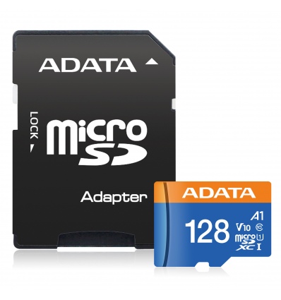 Adata/micro SDXC/128GB/100MBps/UHS-I U1 / Class 10/+ Adaptér