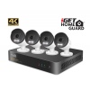 iGET HGNVK88504 - Kamerový UltraHD 4K PoE set, 8CH NVR + 4x IP 4K kamera, zvuk, SMART W/M/Andr/iOS