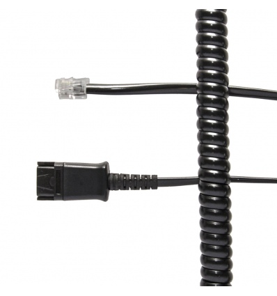 JPL BL-04+P kabel pro náhlavky s QD konektorem do RJ9 portu telefonů