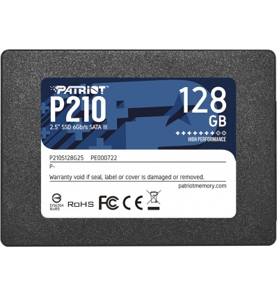 PATRIOT P210/128GB/SSD/2.5"/SATA/3R