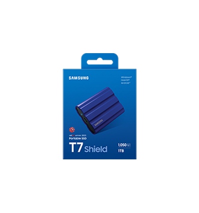 Samsung T7 Shield/1TB/SSD/Externí/2.5"/Modrá/3R