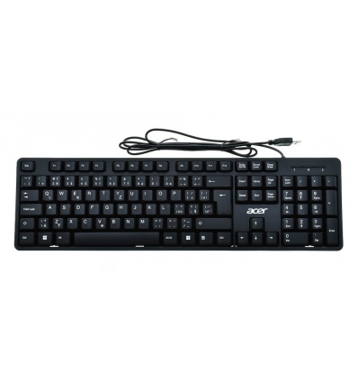 Acer Wired Keyboard/Drátová USB/CZ-SK layout/Černá
