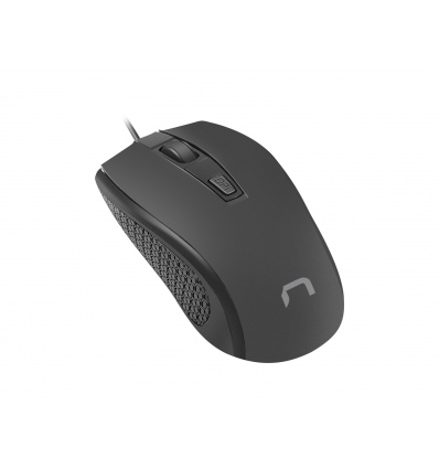 Natec optická myš HOOPOE 2/1600 DPI/Kancelářská/Optická/Drátová USB/Černá