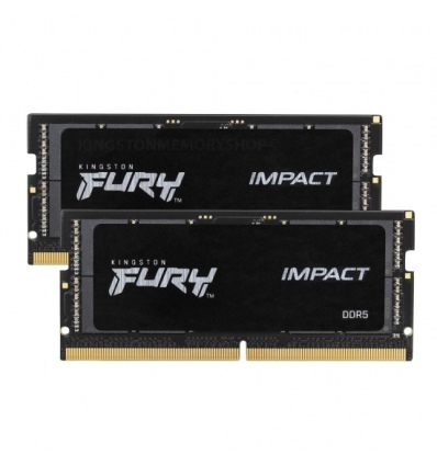 Kingston FURY Impact/SO-DIMM DDR5/32GB/6000MHz/CL38/2x16GB/Black