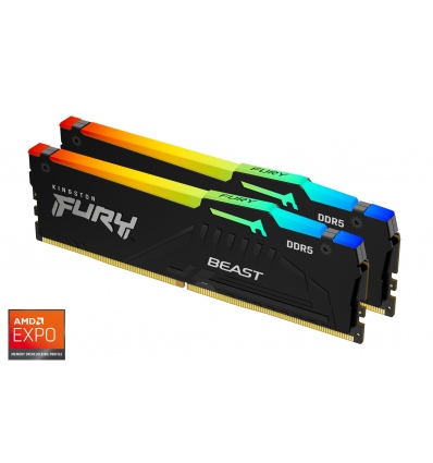 Kingston FURY Beast EXPO/DDR5/32GB/6000MHz/CL36/2x16GB/RGB/Black