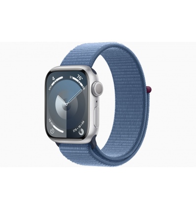 Apple Watch S9/41mm/Silver/Sport Band/Winter Blue