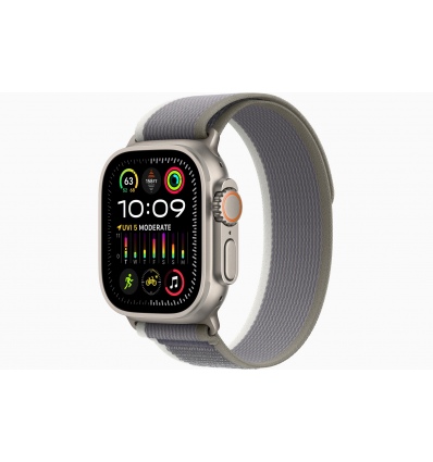 Apple Watch Ultra 2/49mm/Titan/Sport Band/Green-Grey Trail/-M/L