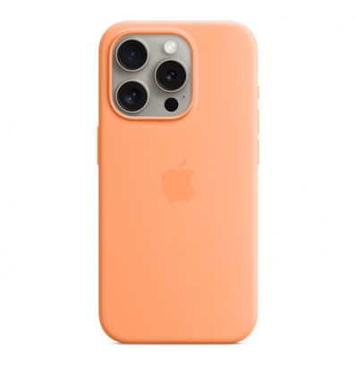 iPhone 15 ProMax Silicone Case MS - Orange Sorbet