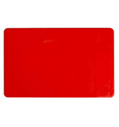 COLOR PVC CARD - RED, 30 MIL (500 CARDS)
