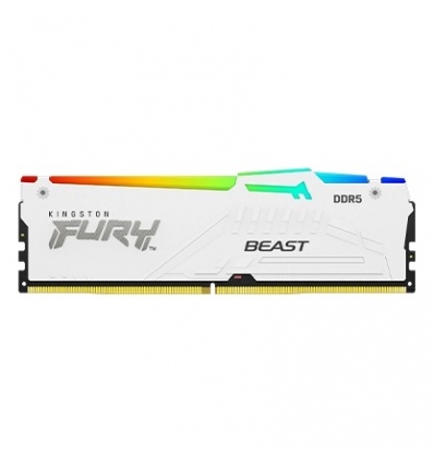 Kingston FURY Beast White/DDR5/16GB/5200MHz/CL40/1x16GB/RGB/White