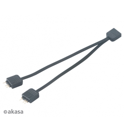 AKASA - RGB LED kabel-splitter adresovatelný 12 cm
