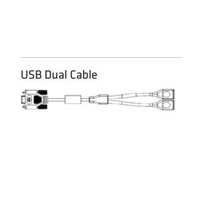 Honeywell Dual USB type A breakout Y-cable