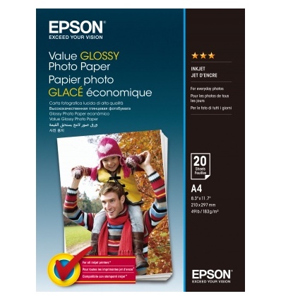 EPSON Value Glossy Photo Paper A4 20 sheet