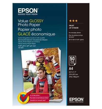 EPSON Value Glossy Photo Paper A4 50 sheet