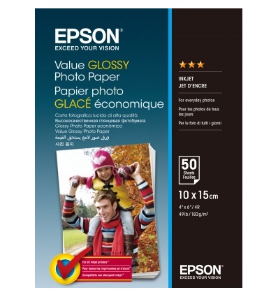 EPSON Value Glossy Photo Paper 10x15cm 50 sheet