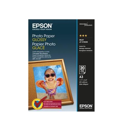EPSON Photo Paper Glossy A3 20 listů