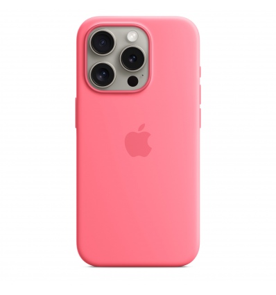 iPhone 15 ProMax Silicone Case with MS - Pink