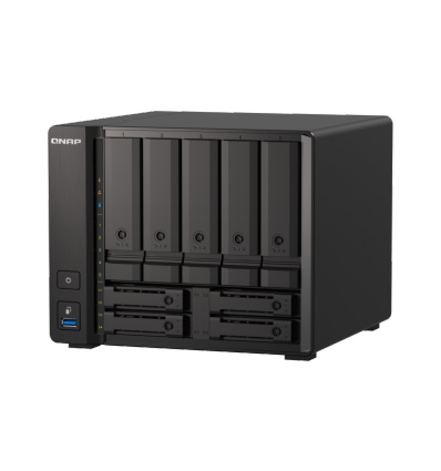 QNAP TS-h973AX-8G (Ryzen 2,2GHz, ZFS, 8GB RAM, 5x 3,5" + 4x 2,5" SATA/2x U.2, 2x 2,5GbE, 1x 10GbE)