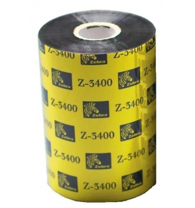 Zebra páska 3400 wax/resin. šířka 89mm. délka 450m