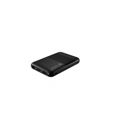 NATEC powerbanka TREVI COMPACT 5000 mA 2X USB-A + 1X USB-C, černá