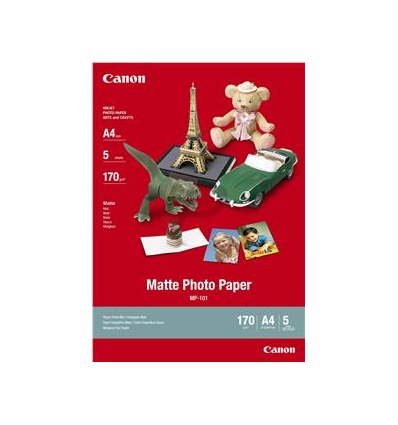 Canon MP-101, A4 fotopapír matný, 5 ks, 170g/m