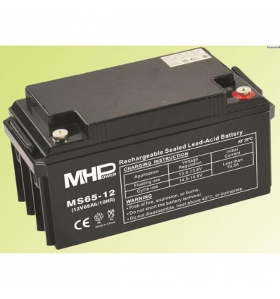 Pb akumulátor MHPower VRLA AGM 12V/65Ah (MS65-12)