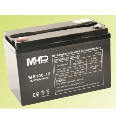 Pb akumulátor MHPower VRLA AGM 12V/100Ah (MS100-12