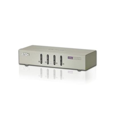 Aten 4-port KVM USB, audio 2.1, včetně kabelů