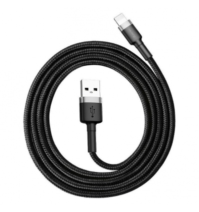 Baseus datový kabel Cafule Lightning 1m 2,4A šedo-černý