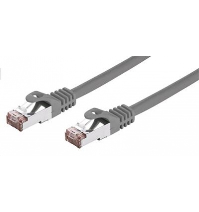 Kabel C-TECH patchcord Cat6, FTP, šedý, 0,5m
