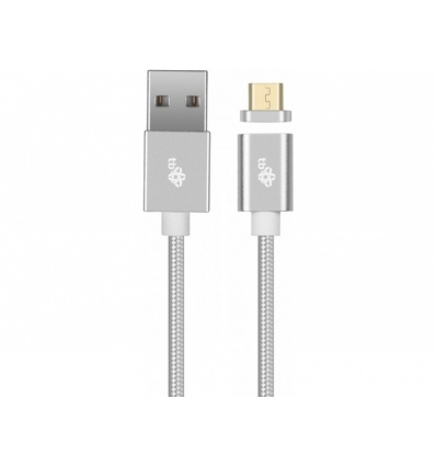 TB Touch magnetický kabel Micro USB stříbrný 1m