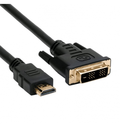Kabel C-TECH HDMI-DVI, M/M, 1,8m