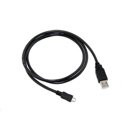 Kabel C-TECH USB 2.0 AM/Micro, 0,5m, černý