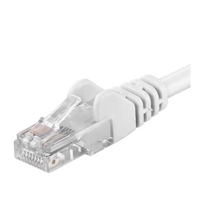 Patch kabel UTP RJ45-RJ45 level 5e 0.5m, bílá