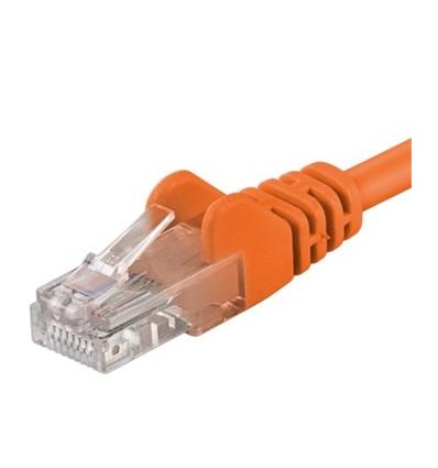 Patch kabel UTP RJ45-RJ45 level 5e 5m oranžová