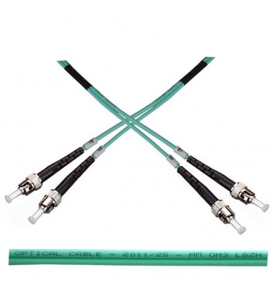 Optický patch kabel duplex ST-ST 50/125 MM 3m OM3