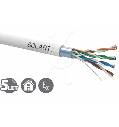 Instalační kabel Solarix CAT5E FTP PVC Eca 305m/box SXKD-5E-FTP-PVC