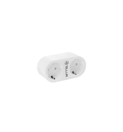 Tellur WiFi Smart AC Dual Plug, Duální zásuvka, 16A, 2400W