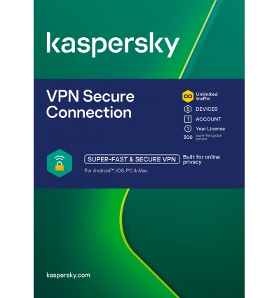 ESD Kaspersky Secure Connection 5x 1 uživatel 1 rok