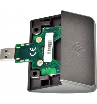 Čtečka RFID karet pro XPOS, 13.56 MHz, USB (emulace RS232), šedá