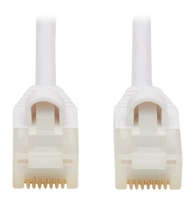 Tripplite Ethernetový kabel Cat6a 10GSnagless UTP,(RJ45 Samec/Samec),tenký,Antiba.Safe-IT,bílá,2.13m