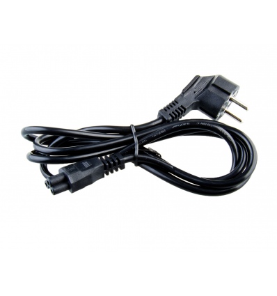 Nabíjecí kabel AVACOM L-E pro notebookové zdroje trojpinové (trojlístek) dlouhý 1,8m