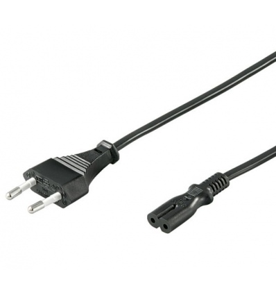 PremiumCord Kabel síťový 230V k magnetofonu 3m, černý