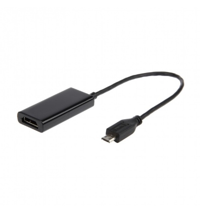 Gembird adaptér MHL (M) - HDMI (F) + microUSB (BF, 11pin), 16cm