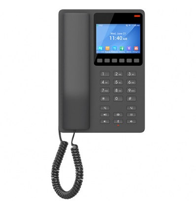 Grandstream GHP631W SIP WiFi hotelový telefon s displejem, černý