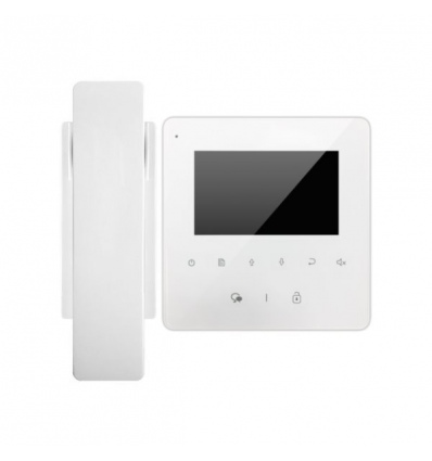 OPRAVENÉ - XtendLan Bytový monitor se sluchátkem 2-drát D2/ LCD 4,3"/ CZ menu/ bílý